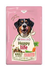 Happy Life Adult Lamb - Változatos kutyaeledel bárány ízesítéssel – élénk felnőtt kutyáknak 2,5 kg
