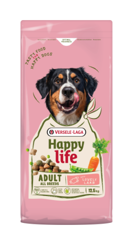 Happy Life Adult Lamb - Változatos kutyaeledel bárány ízesítéssel – élénk felnőtt kutyáknak 12,5 kg