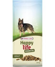 Happy Life Essential - Teljesértékű, kiegyensúlyozott összetételű kutyatáp felnőtt kutyáknak - 20 kg