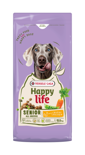 Happy Life Senior with Chicken -Kiegyensúlyozott eledel csirkehússal – idős kutyáknak - 12.5 kg