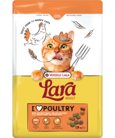LARA - Adult with Chicken-Turkey - csirkés és pulykás falatok felnőtt macskáknak - 1.9 kg