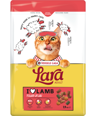 LARA - Adult with Lamb - Ízletes bárányos falatok felnőtt macskáknak 1.9 kg