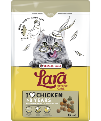 LARA - Senior Care with Chicken - Ízletes csirkés falatok idős macskáknak - 1.9 kg