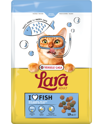 LARA - Adult with Salmon - Ízletes lazacos falatok felnőtt macskáknak - 1.9 kg