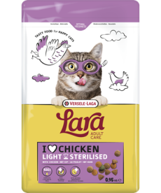 LARA - Adult Care Light Sterilised with Chicken - Ízletes csirkés falatok ivartalanított és kevésbé aktív macskáknak 950 gr