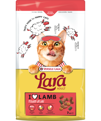 LARA - Adult with Lamb - Ízletes bárányos falatok felnőtt macskáknak 7 kg