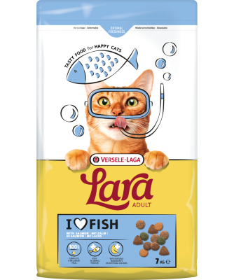 LARA - Adult with Salmon - Ízletes lazacos falatok felnőtt macskáknak - 7kg