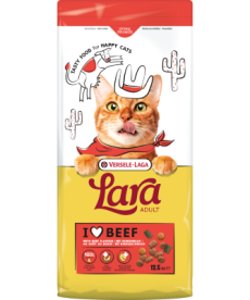 LARA - Adult with Beef Flavour - Ízletes marhás falatok felnőtt macskáknak - 12,5