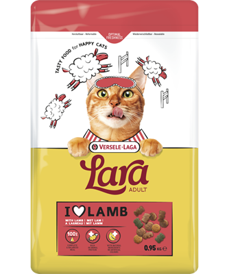 LARA - Adult with Lamb - Ízletes bárányos falatok felnőtt macskáknak 950 gr