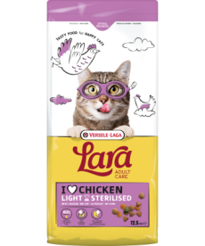 LARA - Adult Care Light Sterilised with Chicken - Ízletes csirkés falatok ivartalanított és kevésbé aktív macskáknak 12.5 kg