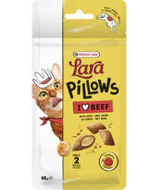 LARA - Pillows with Beef Hairball Control Treats - Ízletes jutalomfalatok boldog cicáknak! Marhahúsos párnácskák..  60 gr